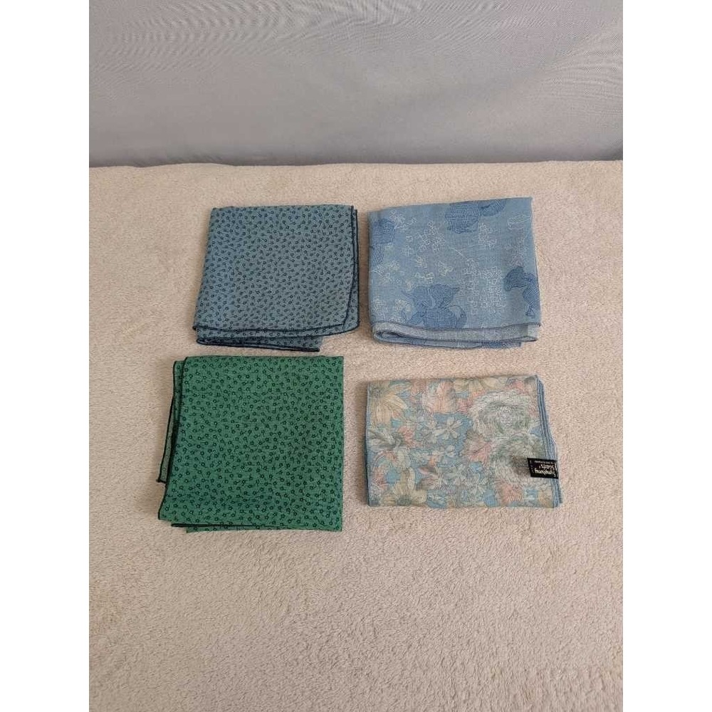 Symphony Scarfs Lot 4 Pc Floral Paisley Polka Dot Lightweight Accessories